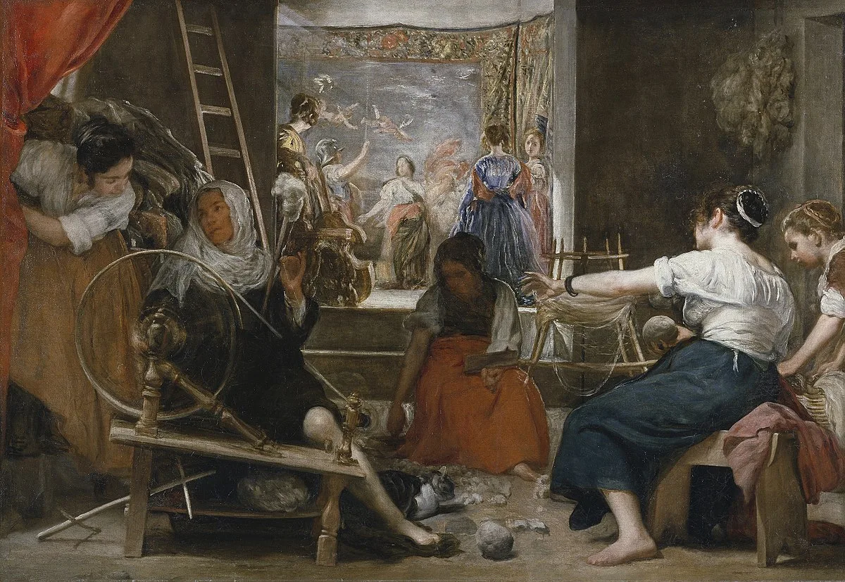 Diego Velázquez: Las Hilanderas (c. 1657) oil on canvas, Prado Museum, Madrid.